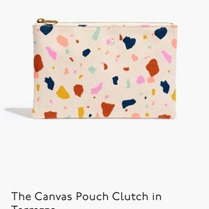 Madewell Multicolor Terrazzo Canvas Pouch